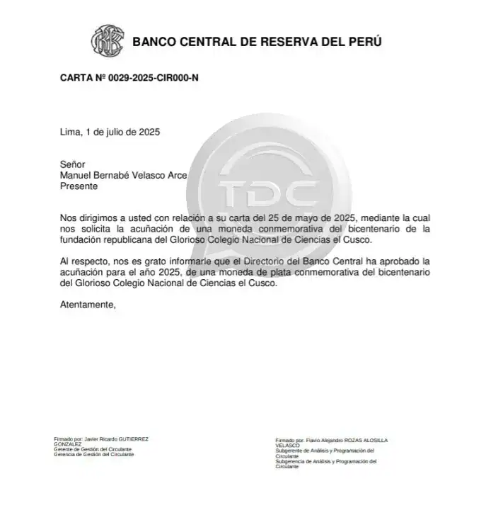 Documento del BCR